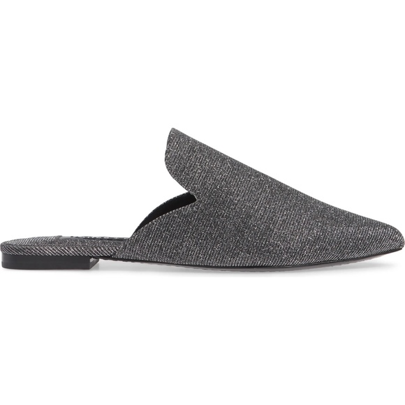 Alice + Olivia Madalyn Loafer Flat Mule Silver - Picture 3 of 12